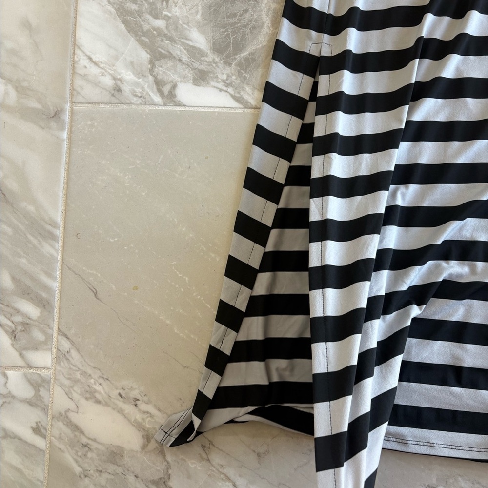 Fever Black and Grey Striped Dress - Picture 3 of 6